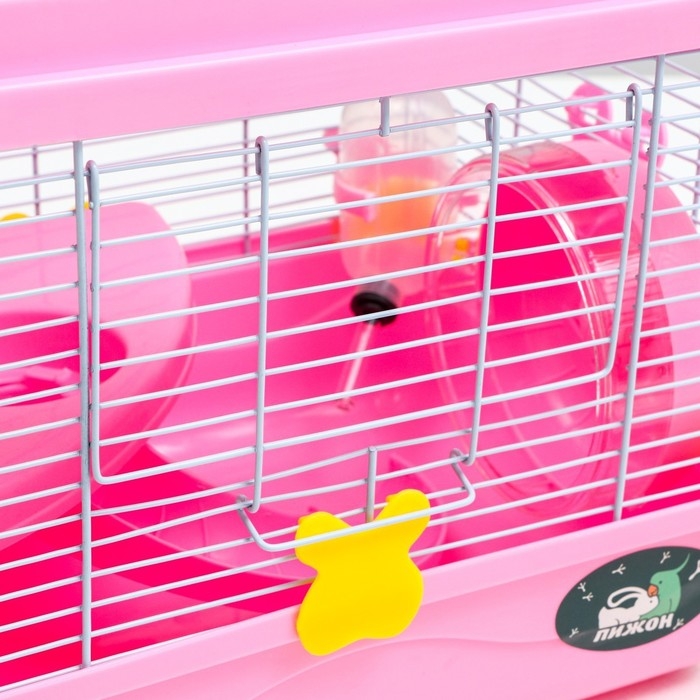 Клетка для грызунов Клетка для грызунов "Пижон", 31 х 24 х 30 см, розовая