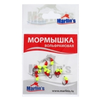 Мормышка вольфрам Marlin's Мураш №1, 3 мм, 0.3 г, цвет лимон, 10 шт.