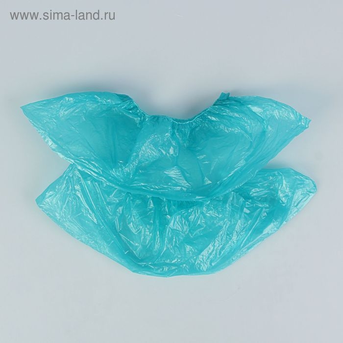 Бахилы  Бахилы "Прочные", бирюзовый, 36 микрон, 3,5 грамма, 100 пар