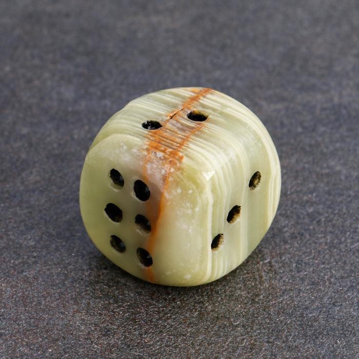 Кубик игральный, 4 см, оникс Кубик игральный, 4 см, оникс
