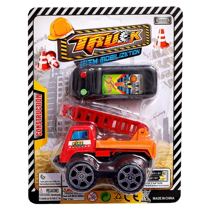 Машина «Стройтехника», на дистанционном управлении, работает от батареек, МИКС