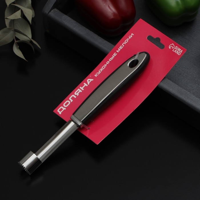 Нож для сердцевины Доляна Blade, 21 см, ручка soft - touch, цвет чёрный Нож для сердцевины Доляна Blade, 21 см, ручка soft - touch, цвет чёрный