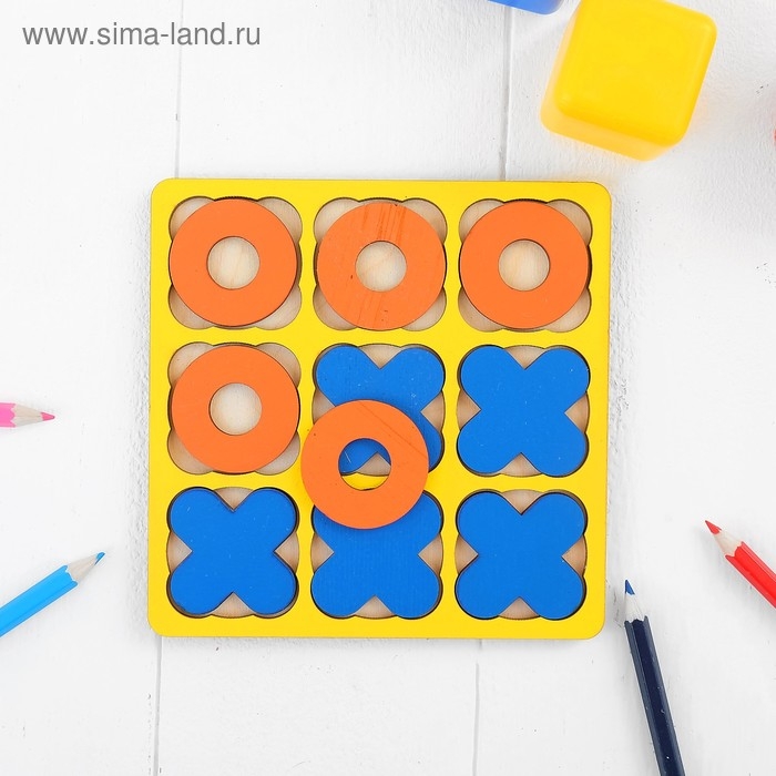 Рамка-вкладыш «Крестики - нолики» МИКС, 10 элементов Рамка-вкладыш «Крестики - нолики» МИКС, 10 элементов