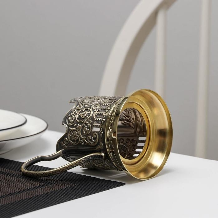 Подстаканник «Георгий Победоносец», d=61 мм, латунный Подстаканник «Георгий Победоносец», d=61 мм, латунный