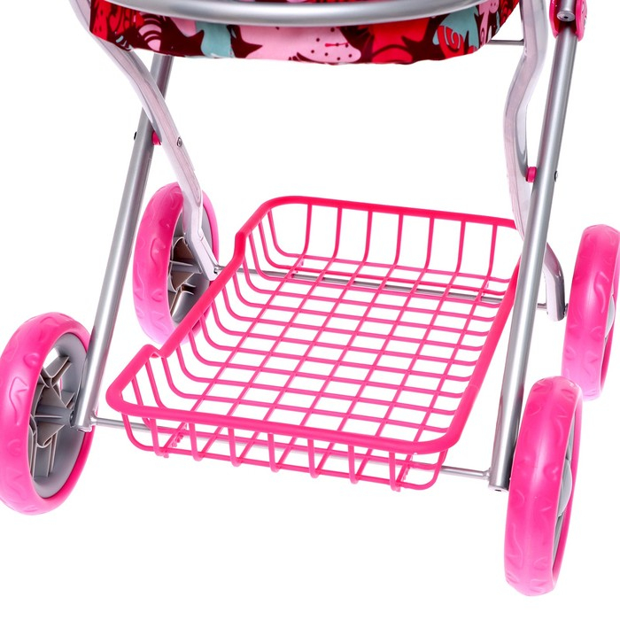 Коляска для кукол, универсальная, с корзиной, с сумкой Коляска для кукол, универсальная, с корзиной, с сумкой