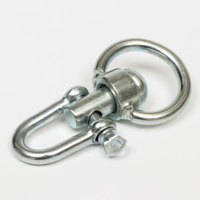 Вертлюг медвежий со скобой (длина-10 см, ширина-5 см) Вертлюг медвежий со скобой (длина-10 см, ширина-5 см)