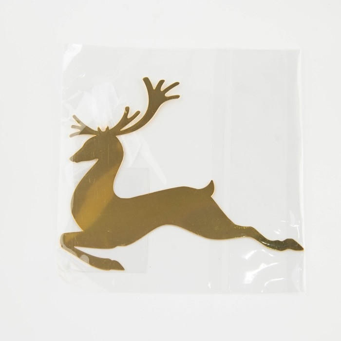 Ёлочная игрушка новогодняя «Олень», на Новый год, 9.8 х 8.8 см. Ёлочная игрушка новогодняя «Олень», на Новый год, 9.8 х 8.8 см.