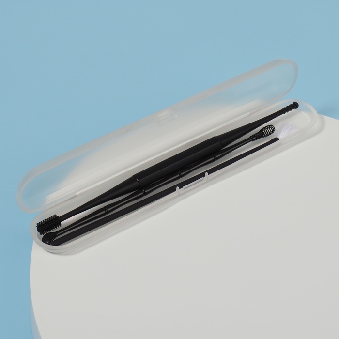 Набор д/чистки ушей 3пр 15,3*2,4*1,1см пластик/силикон цв чёрн пластик футл пакет QF Набор д/чистки ушей 3пр 15,3*2,4*1,1см пластик/силикон цв чёрн пластик футл пакет QF