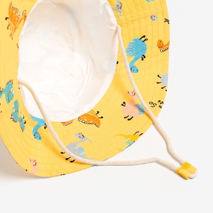 Панама детская MINAKU Панама детская MINAKU "Дино", цв, желтый, р-р 54