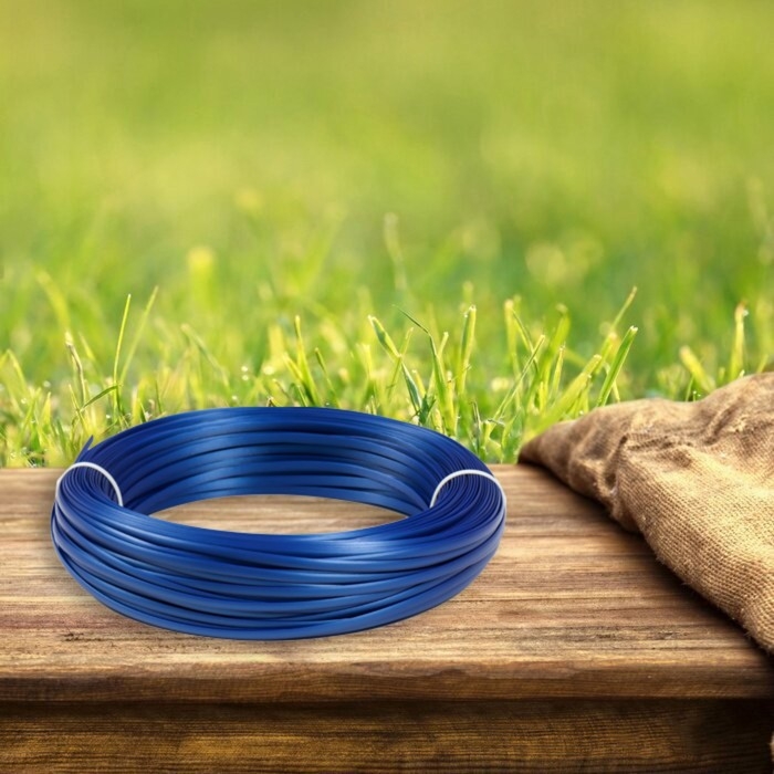 Ротанг искусственный 6 мм 100 м волна (синий металик) Ротанг искусственный 6 мм 100 м волна (синий металик)