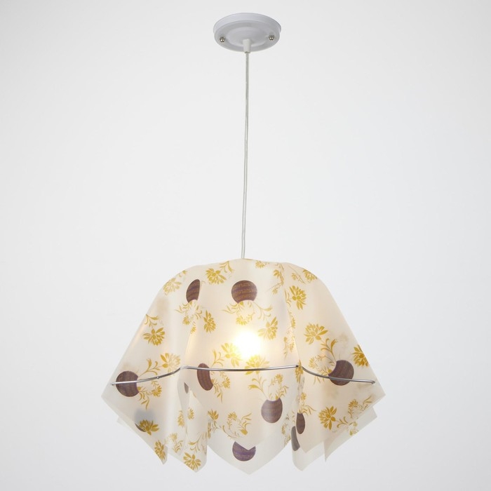 Люстра BayerLux Подвес BayerLux Люстра BayerLux Подвес BayerLux "Джули" E27 1х60Вт бел./желт./кор. 40х40х100 см