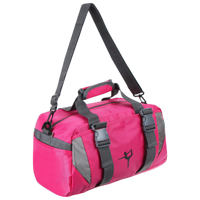 Сумка для йоги и гимнастики Sangh, 37х20х20 см, цвет фуксия Сумка для йоги и гимнастики Sangh, 37х20х20 см, цвет фуксия