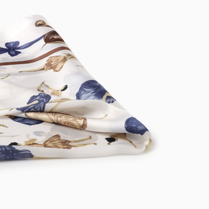 Платок женский MINAKU р-р 70*70 см, цв. голубой Платок женский MINAKU р-р 70*70 см, цв. голубой