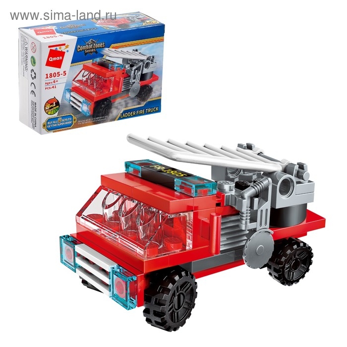 Конструктор Пожарные «Транспорт», 8 видов МИКС Конструктор Пожарные «Транспорт», 8 видов МИКС
