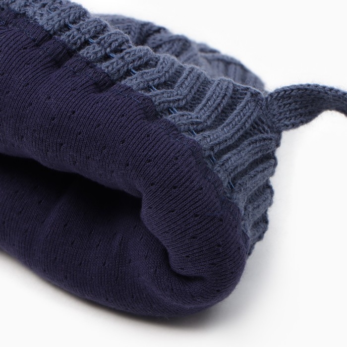 Шапка детская, цвет синий, размер 40-42 Шапка детская, цвет синий, размер 40-42