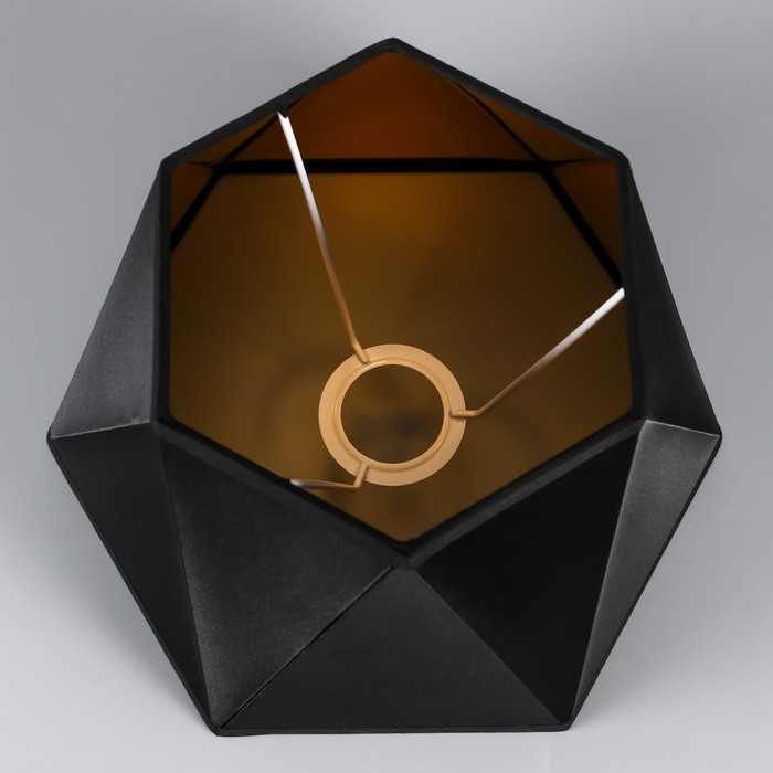 Абажур E27 черно-золотой 28х25х19 см Абажур E27 черно-золотой 28х25х19 см