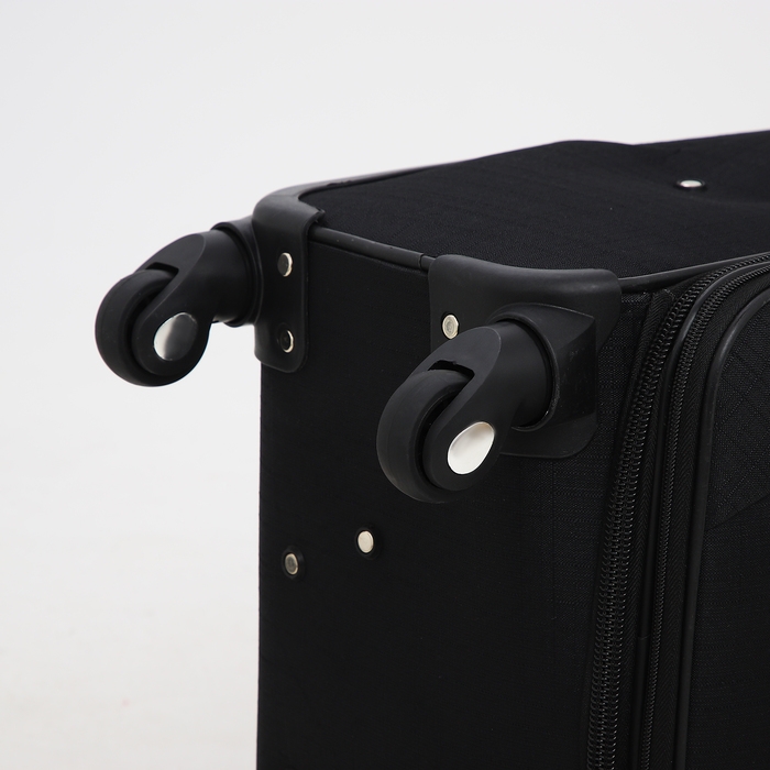 Чемодан средний 52 л (M), отдел на молнии, кодовый замок, с расширением, цвет чёрный Чемодан средний 52 л (M), отдел на молнии, кодовый замок, с расширением, цвет чёрный