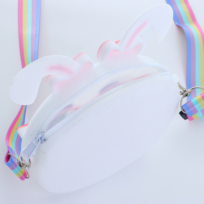 Сумка детская на молнии «Выбражулька», цвет белый