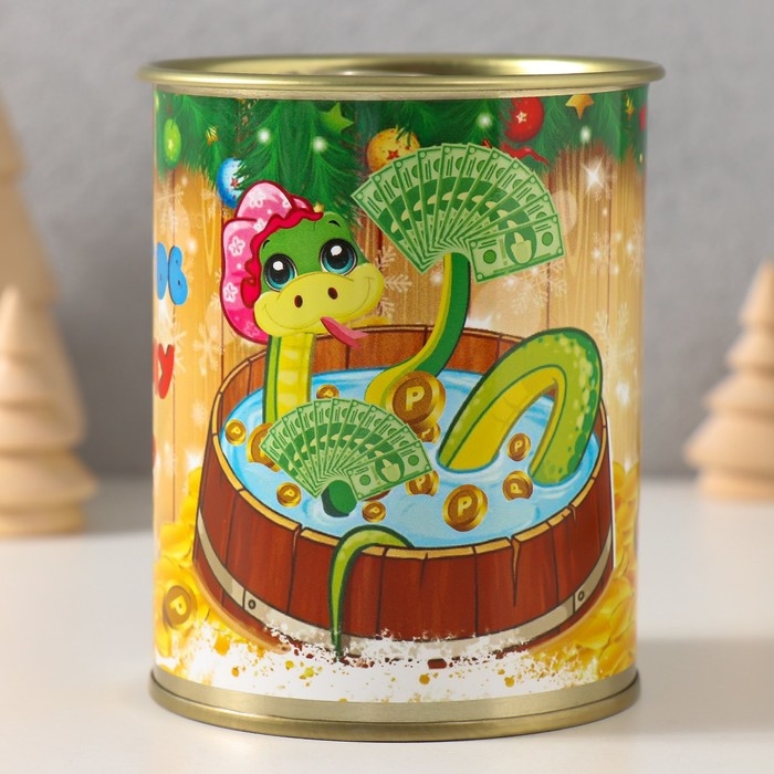 Копилка-банка металл Копилка-банка металл "А ты готов к новому году?"