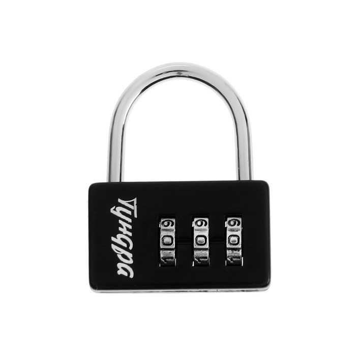 Замок навесной кодовый ТУНДРА ZK004, черный Замок навесной кодовый ТУНДРА ZK004, черный