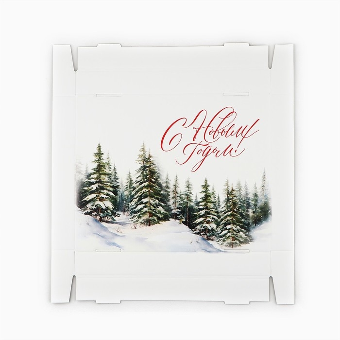 Коробка подарочная новогодняя складная «Зимний лес», 31.2 х 25.6 х 16.1 см, Новый год Коробка подарочная новогодняя складная «Зимний лес», 31.2 х 25.6 х 16.1 см, Новый год