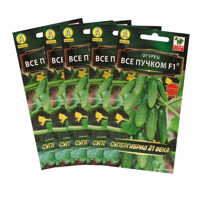 Семена огурца Семена огурца "Все пучком", F1, набор 5 шт