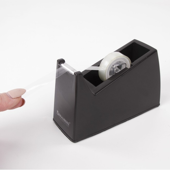 Диспенсер для клейкой ленты BRAUBERG настольный утяжелённый большой Диспенсер для клейкой ленты BRAUBERG настольный утяжелённый большой