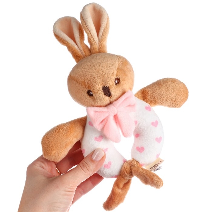Погремушка мягкая «Зайка», Mum&Baby Погремушка мягкая «Зайка», Mum&Baby