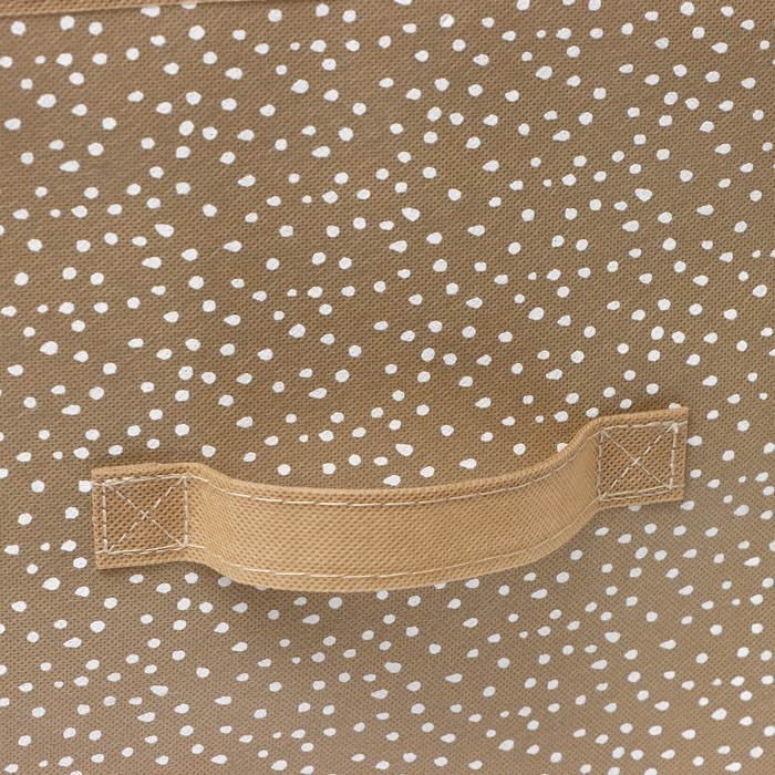 Короб для хранения Доляна Points, 37×27×27 см, цвет бежевый Короб для хранения Доляна Points, 37×27×27 см, цвет бежевый