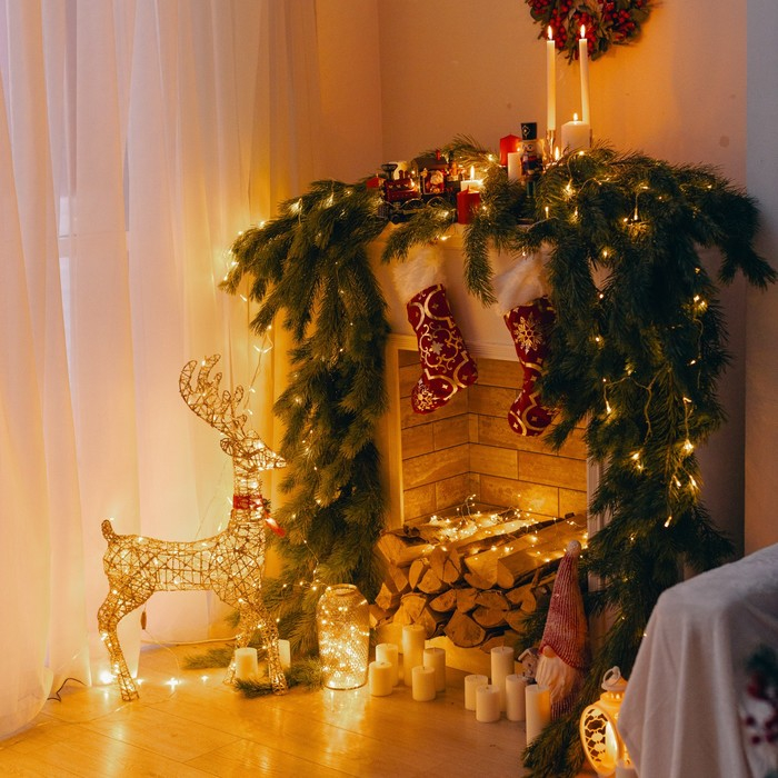 Светодиодная фигура «Олень золотистый» 35 × 60 × 10 см, металл, 220 В, мерцание, свечение тёплое белое Светодиодная фигура «Олень золотистый» 35 × 60 × 10 см, металл, 220 В, мерцание, свечение тёплое белое