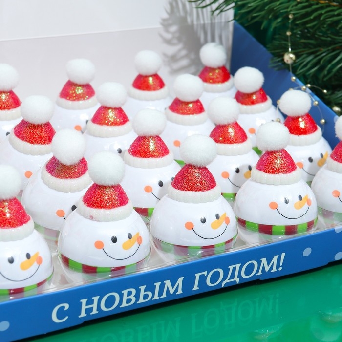 Новый год. Бальзам для губ «Новогодний снеговик» Новый год. Бальзам для губ «Новогодний снеговик»