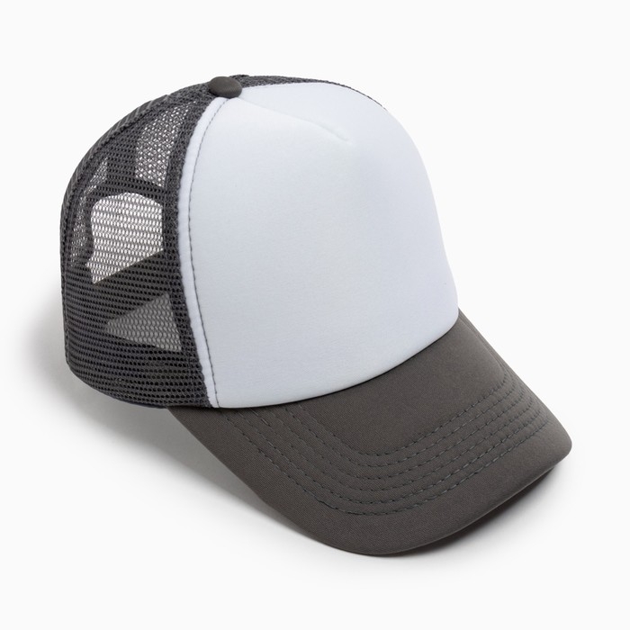 Бейсболка женская с сеткой MINAKU, цвет серый, размер 56-58 Бейсболка женская с сеткой MINAKU, цвет серый, размер 56-58