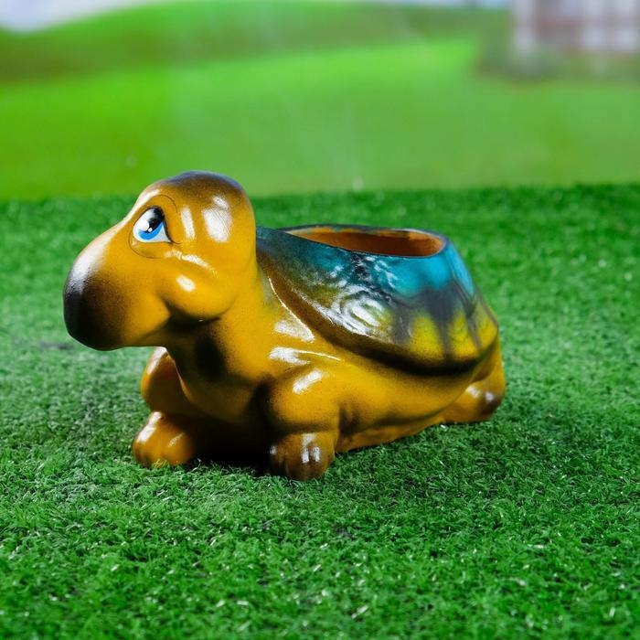 Фигурное кашпо  Фигурное кашпо "Черепаха", 11х 21см, МИКС