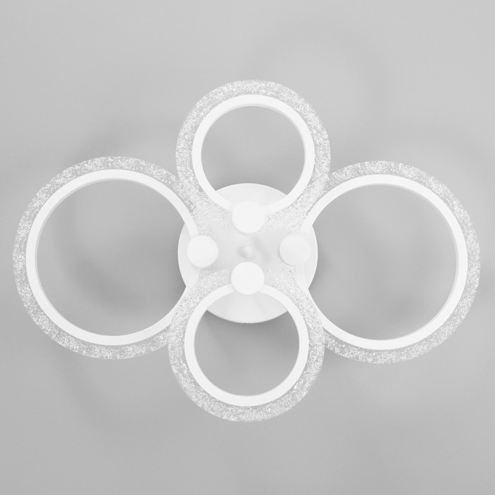 Люстра Люстра "Кольца" LED 80Вт Белый 2700-6400к 60х45х14