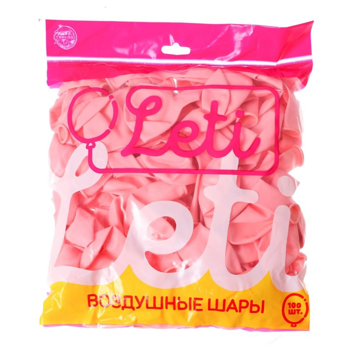 Шар латексный 10", пастель, набор 100 шт., цвет светло-розовый