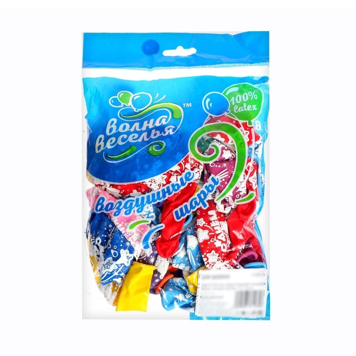 Шар латексный 12 Шар латексный 12" «С ДР! Плюшевый мишка», МИКС, 5 ст., набор 25 шт.