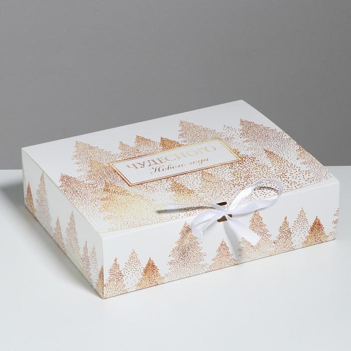 Коробка подарочная новогодняя складная «Сказочного нового года», 31 х 24.5 х 8 см, Новый год Коробка подарочная новогодняя складная «Сказочного нового года», 31 х 24.5 х 8 см, Новый год