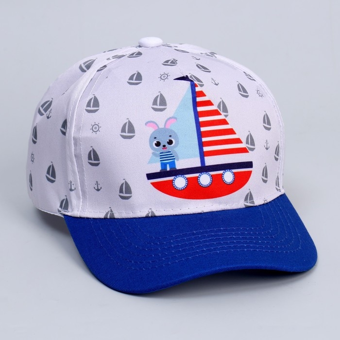 Кепка детская для мальчика Adventure, цвет белый, р-р 52-54