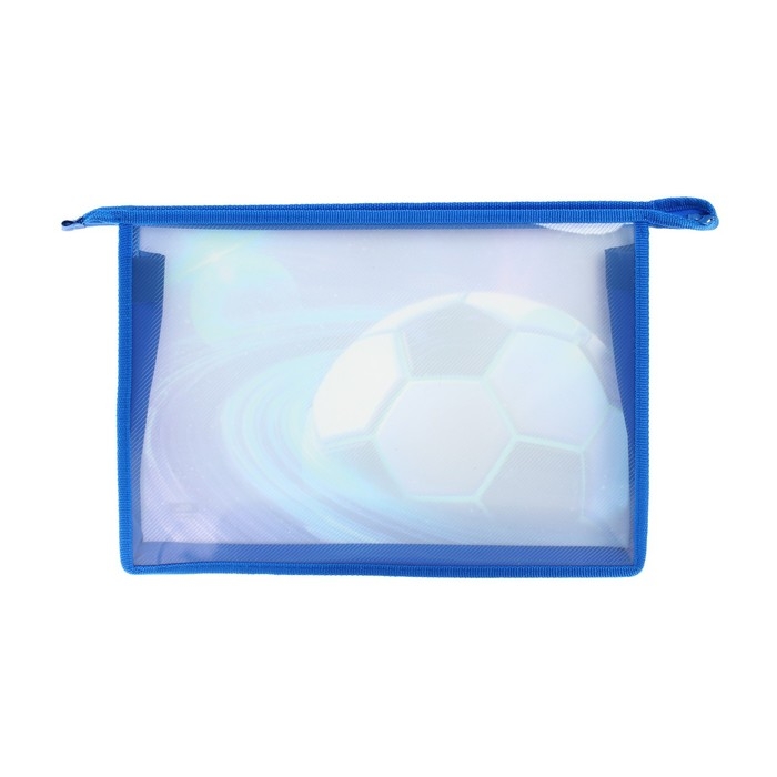 Папка для тетрадей А4, 325 х 230 х 55 мм, молния сверху, пластиковая, ПМ-А4-29 Calligrata Папка для тетрадей А4, 325 х 230 х 55 мм, молния сверху, пластиковая, ПМ-А4-29 Calligrata "Мяч"