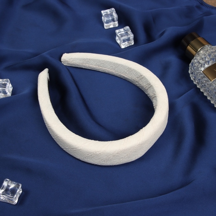 Ободок для волос Ободок для волос "Жаннет" классик текстура, 3 см, бежевый