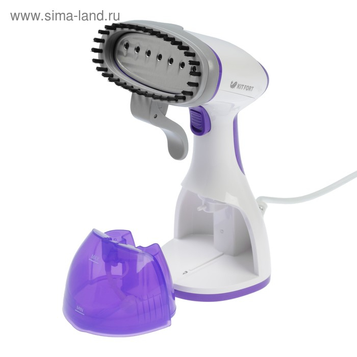 Отпариватель Kitfort KT-916-2, ручной, 1000 Вт, 260 мл, 20 г/мин, шнур 1.7 м, фиолетовый Отпариватель Kitfort KT-916-2, ручной, 1000 Вт, 260 мл, 20 г/мин, шнур 1.7 м, фиолетовый