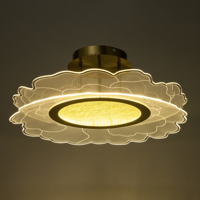 Люстра Люстра "Грация" LED 48Вт 3000-6000К золото 50х50х7-150смсм