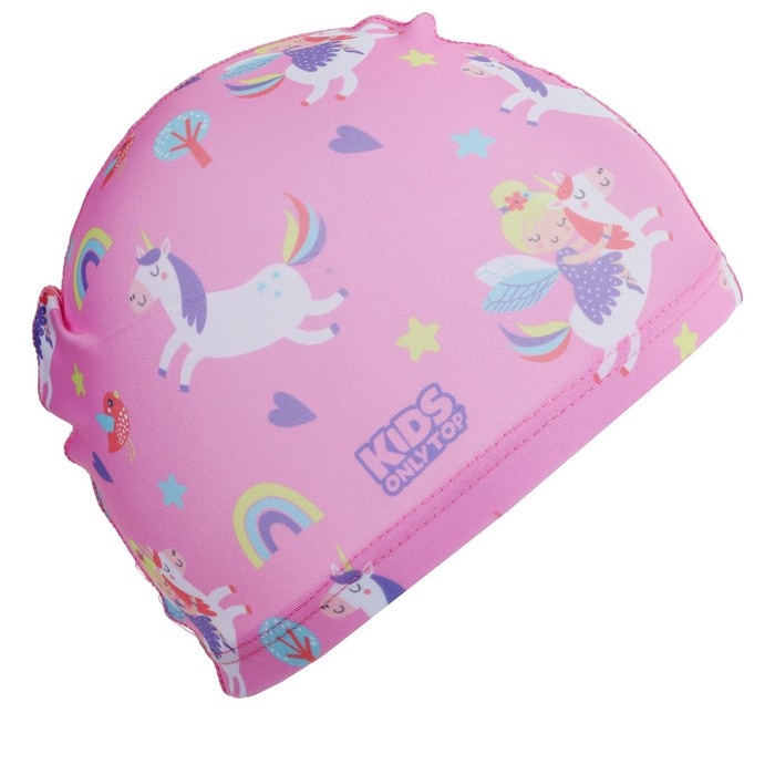 Шапочка для плавания детская ONLYTOP «Волшебная принцесса», тканевая, обхват 46-52 см Шапочка для плавания детская ONLYTOP «Волшебная принцесса», тканевая, обхват 46-52 см
