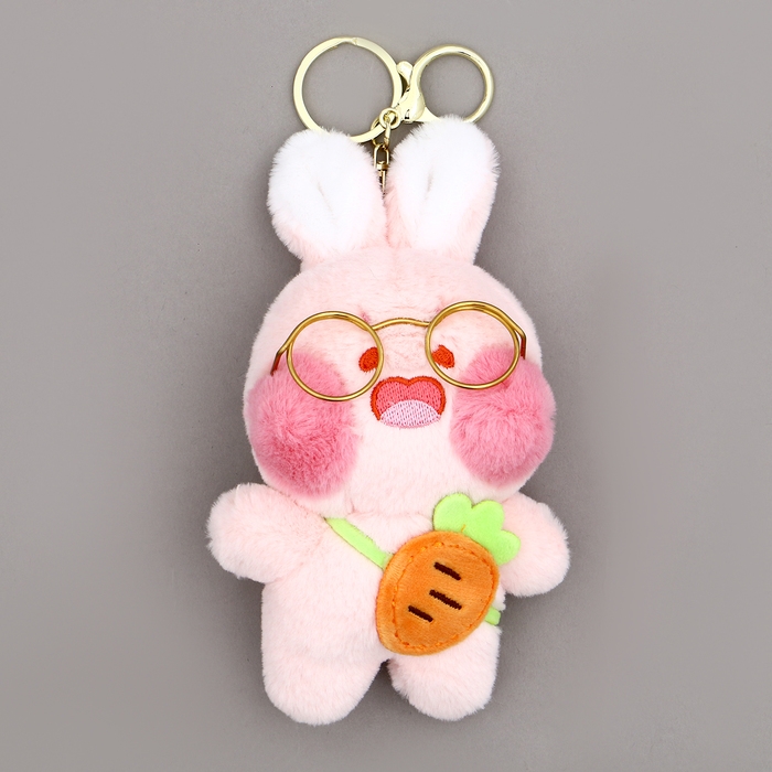 Мягкая игрушка &laquo;Зайчик&raquo; в очках, 12 см, цвет МИКС