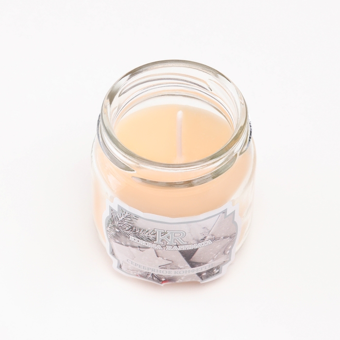 Ароматическая свеча в банке  Ароматическая свеча в банке "Капучино", 6,4х6 см
