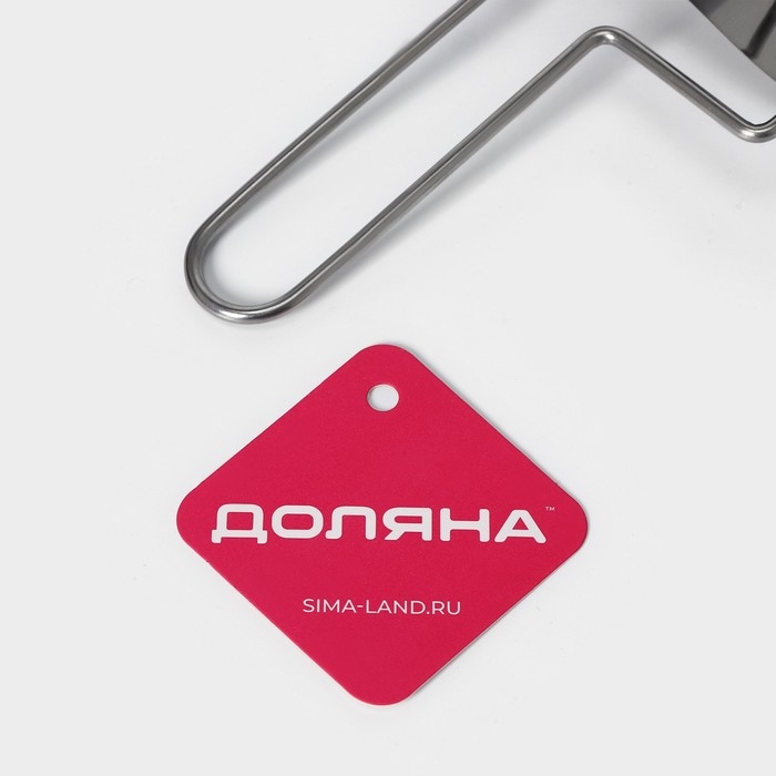 Ролик для вырезания кругов из теста Доляна, d=10,5, цвет серебристый Ролик для вырезания кругов из теста Доляна, d=10,5, цвет серебристый