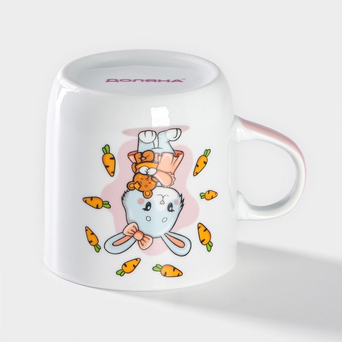 Кружка керамическая Доляна «Лапочка зайка», 230 мл, цвет белый Кружка керамическая Доляна «Лапочка зайка», 230 мл, цвет белый