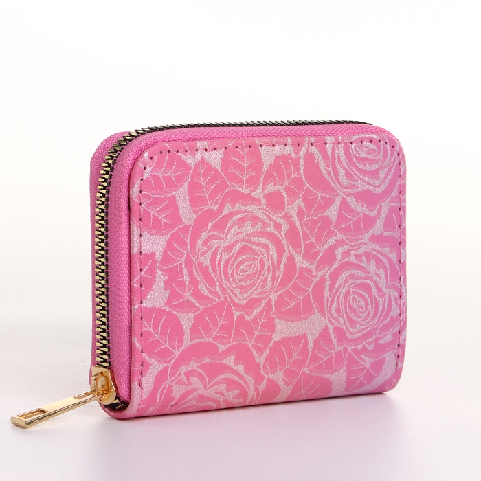 Кошелёк женский на молнии, цвет розовый Кошелёк женский на молнии, цвет розовый