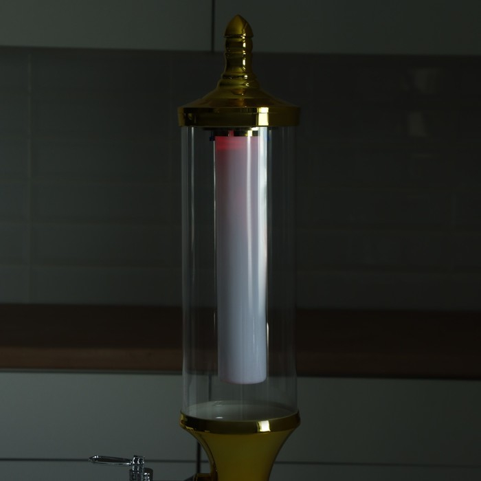 Башня пивная «Петронас», 3 л, колба с подсветкой, 2 батарейки, цвет золотой Башня пивная «Петронас», 3 л, колба с подсветкой, 2 батарейки, цвет золотой