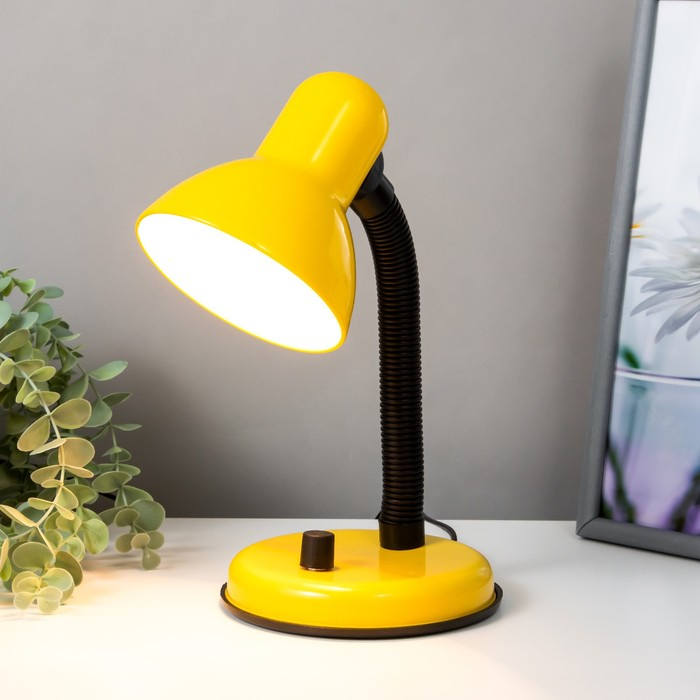 Лампа настольная Е27, светорегулятор (220В) желтая (203А) RISALUX